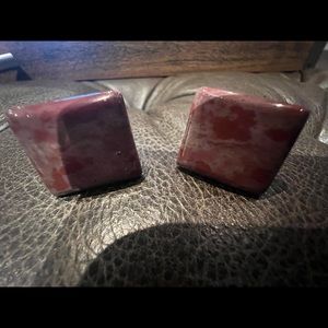 Beautiful stone cuff links